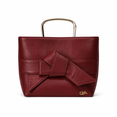 Bow Bag - Maroon